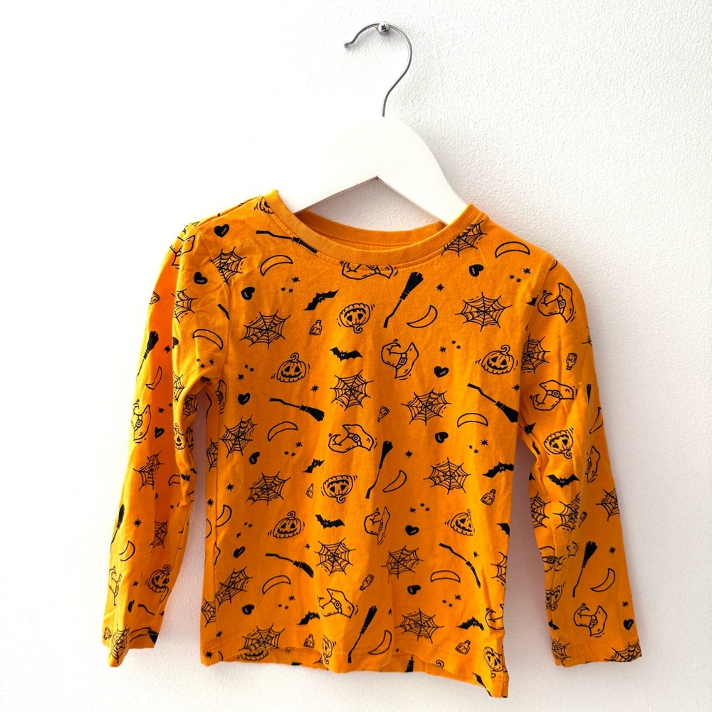 Orange Halloween Kids Shirt size 2/3